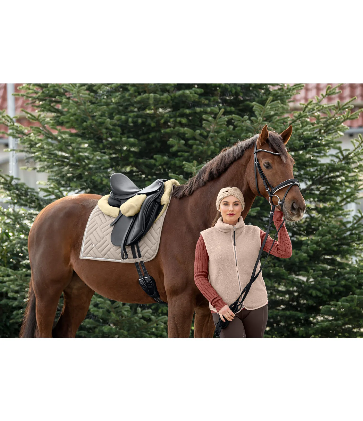 SHOWMASTER Amortisseur en polaire Teddy Breathable nature Discount