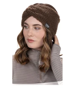 Felix Bühler Bandeau en polaire Teddy Alara chocolat noir Clearance