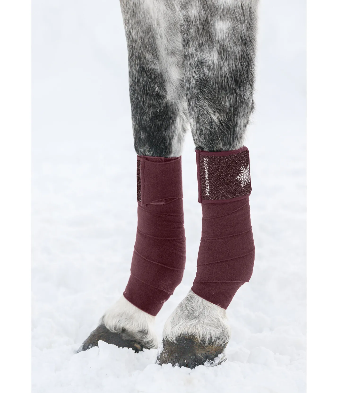 SHOWMASTER Bandes en polaire Collection de Noël acajou Hot