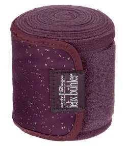 Felix Bühler Bandes en polaire Sparkling II noir-violet Outlet
