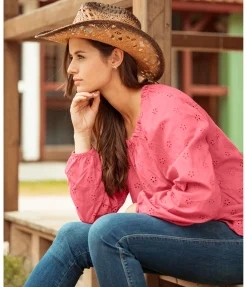 STONEDEEK Blouse Angie flamant rose Hot