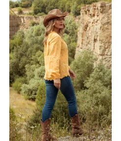 STONEDEEK Blouse Angie mangue dorée New