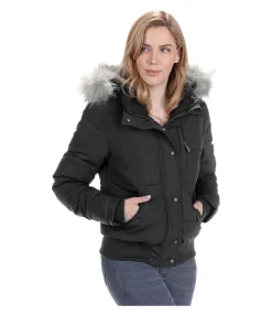 Felix Bühler Blouson à capuche Rachel noir Discount