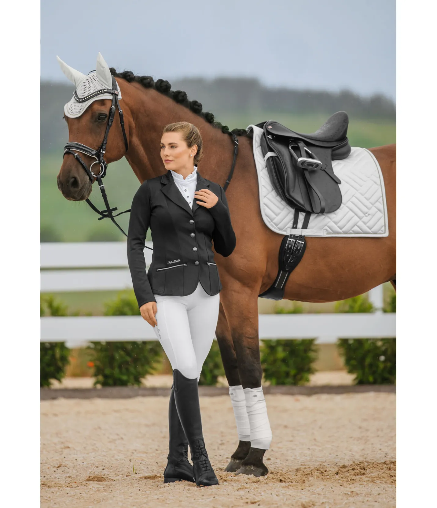 SHOWMASTER Bonnet anti-mouches Brillant blanc Outlet