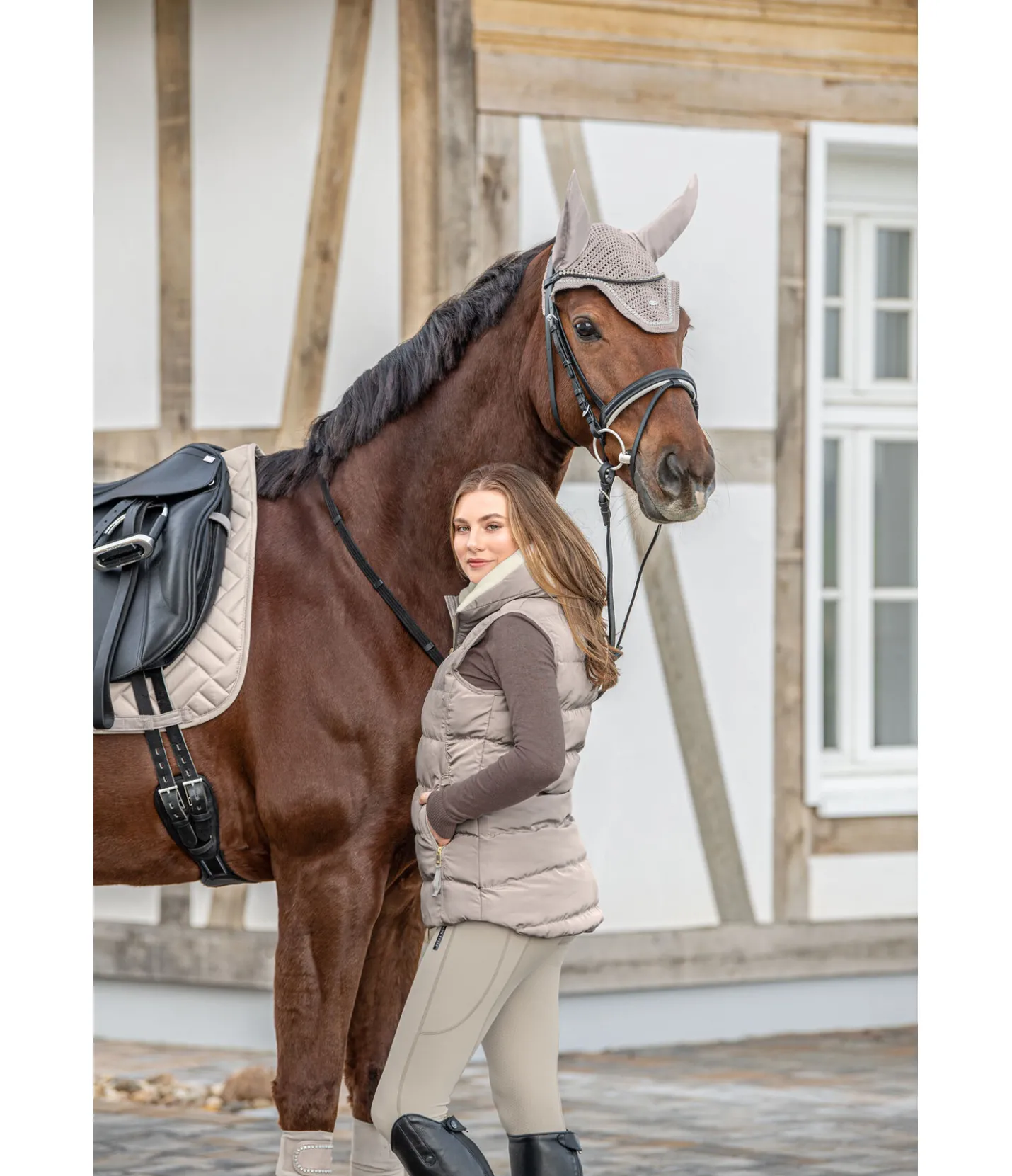 SHOWMASTER Bonnet anti-mouches Brillant champagne New