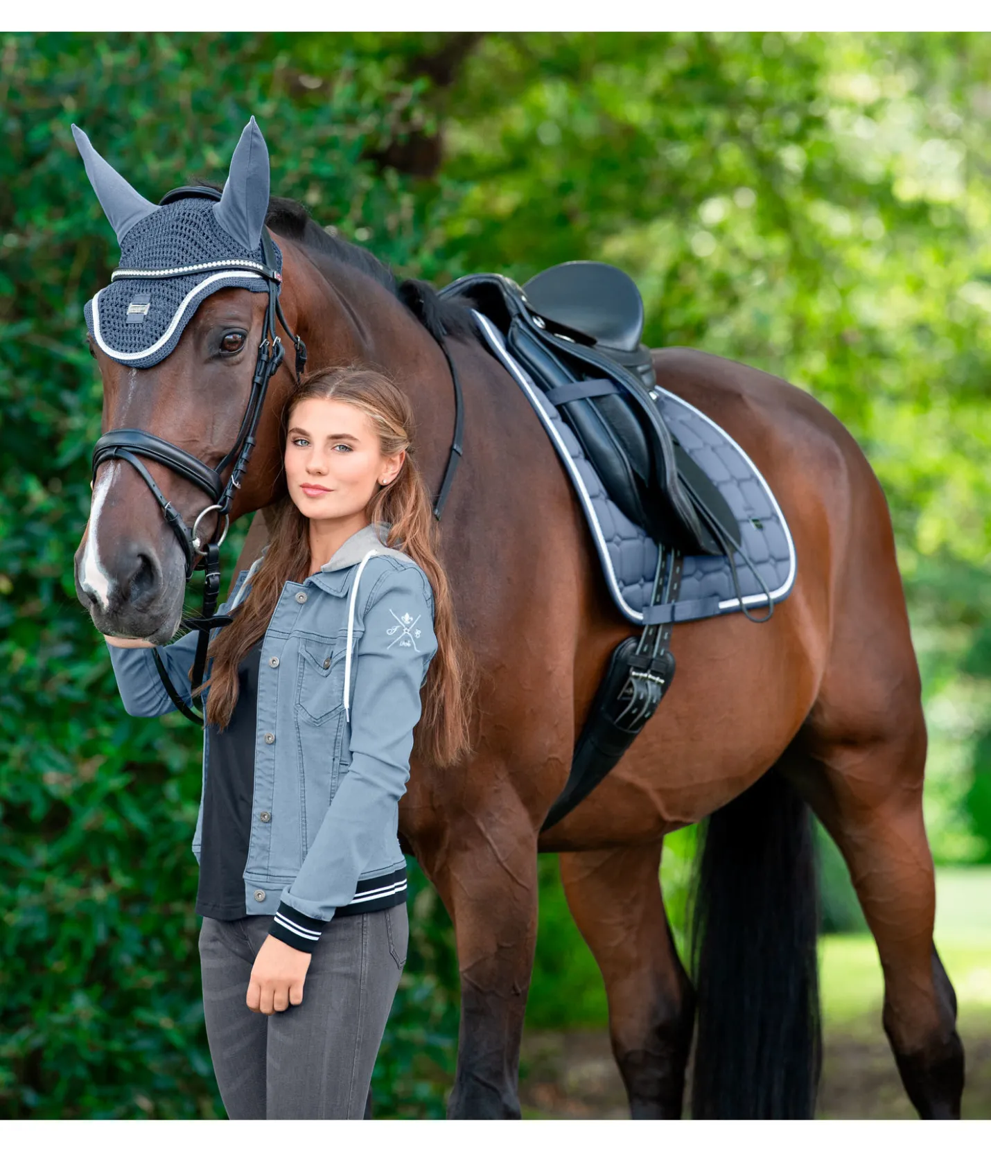 Felix Bühler Bonnet anti-mouches Essential denim clair Clearance