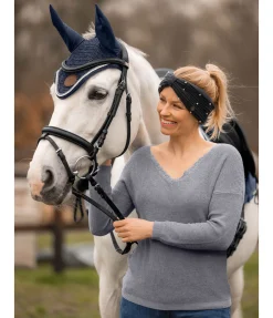 Felix Bühler Bonnet anti-mouches Knitted Collection denim clair Discount