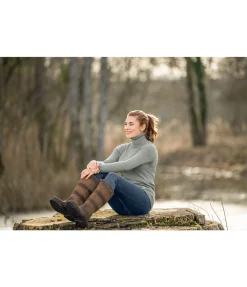 STEEDS Bottes d'écurie Countryside marron foncé Clearance