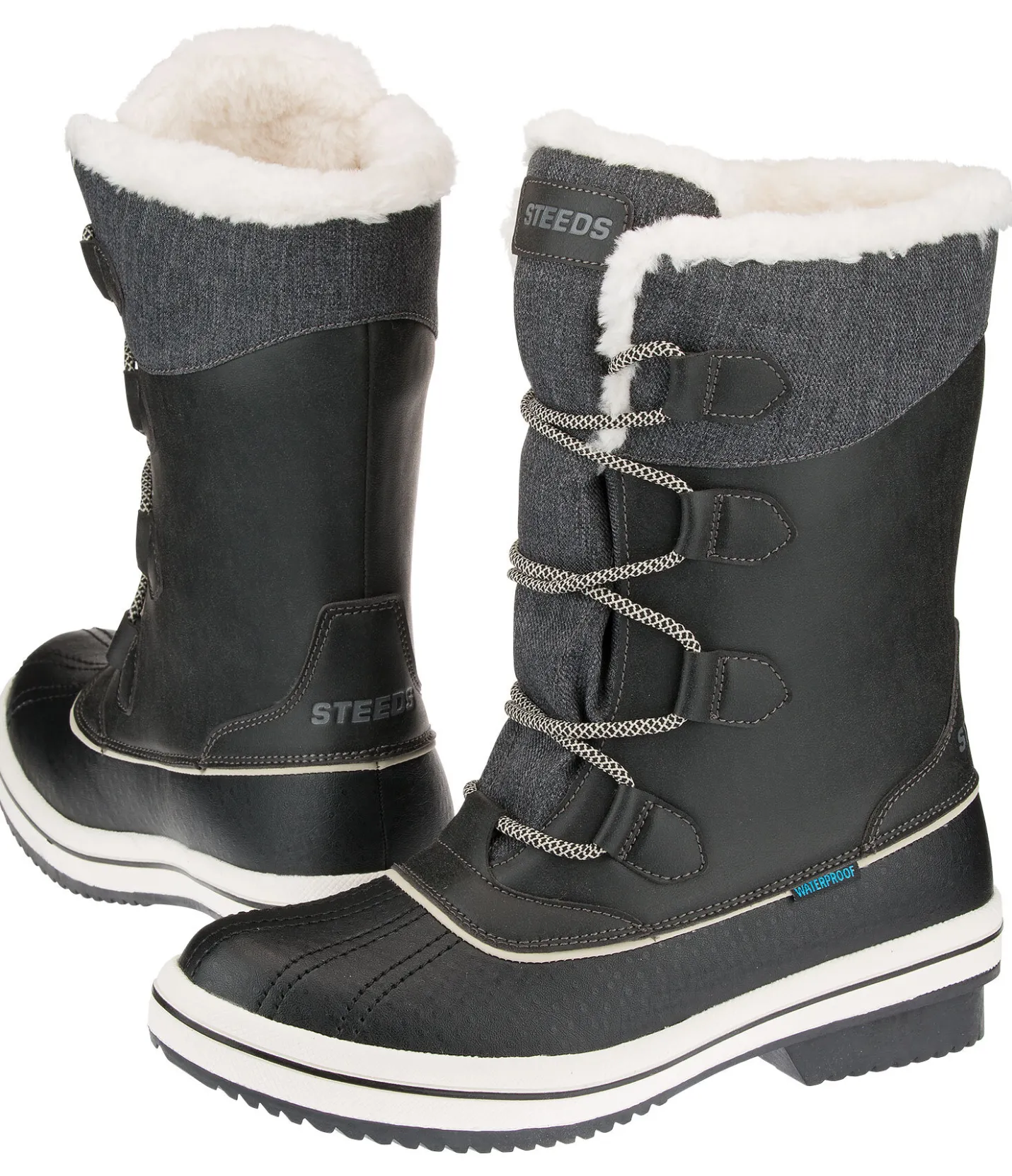 STEEDS Bottes d'écurie d'hiver Siberia II noir Hot