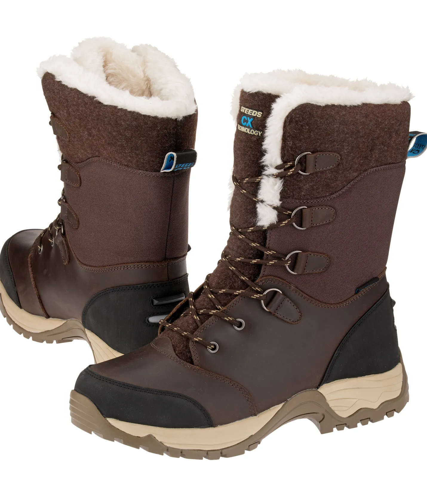 STEEDS Bottes d'hiver Roughlander II CX marron foncé Best