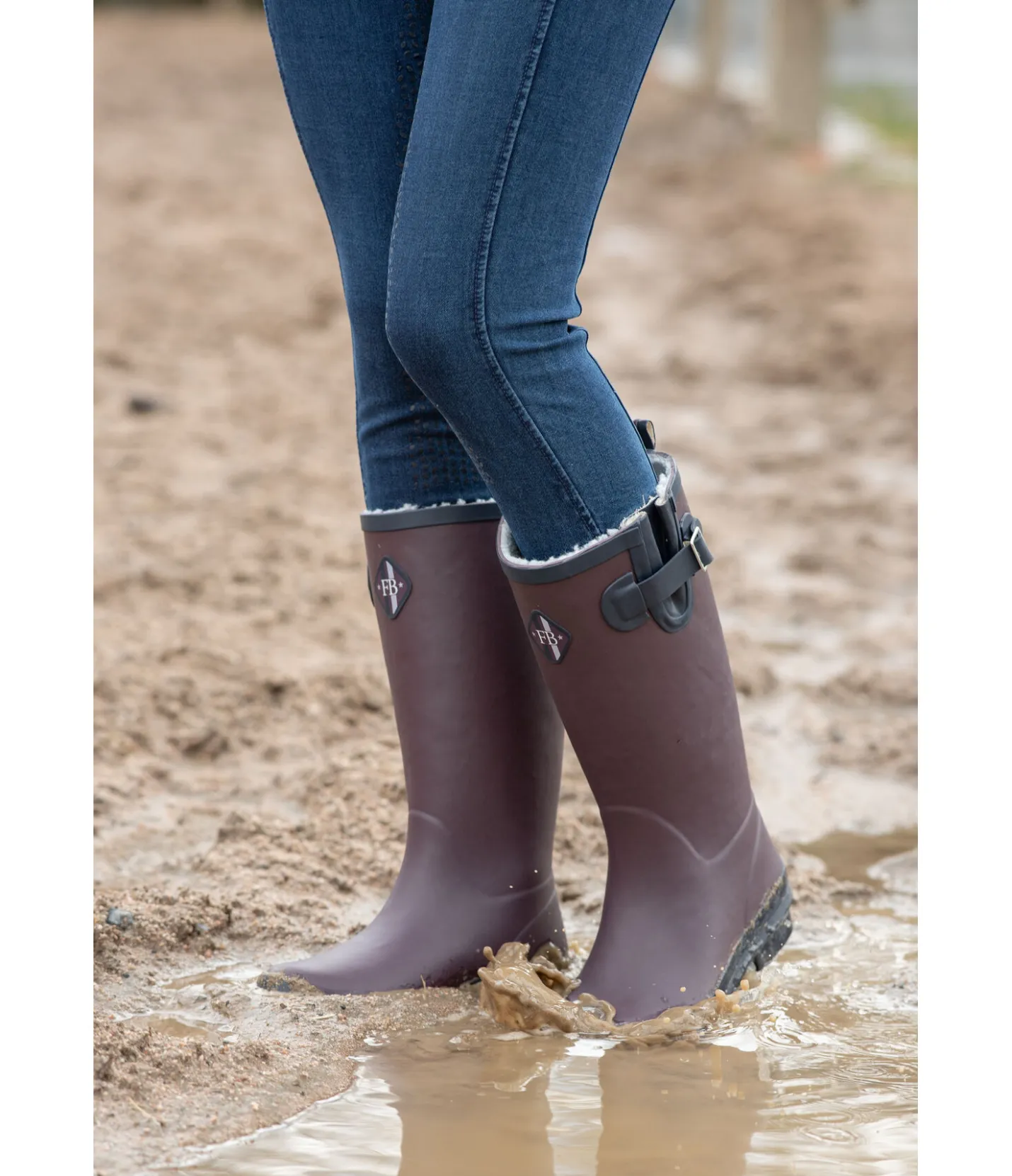 Felix Bühler Bottes en caoutchouc d'hiver Classic prune Outlet