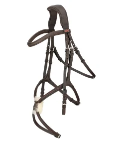CLARIDGE HOUSE Bridon avec muserolle croisée Diabolo marron foncé Best