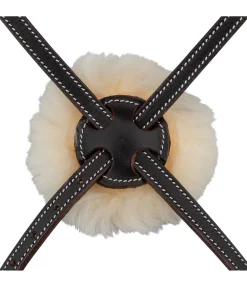 CLARIDGE HOUSE Bridon avec muserolle croisée Stitch marron foncé Best