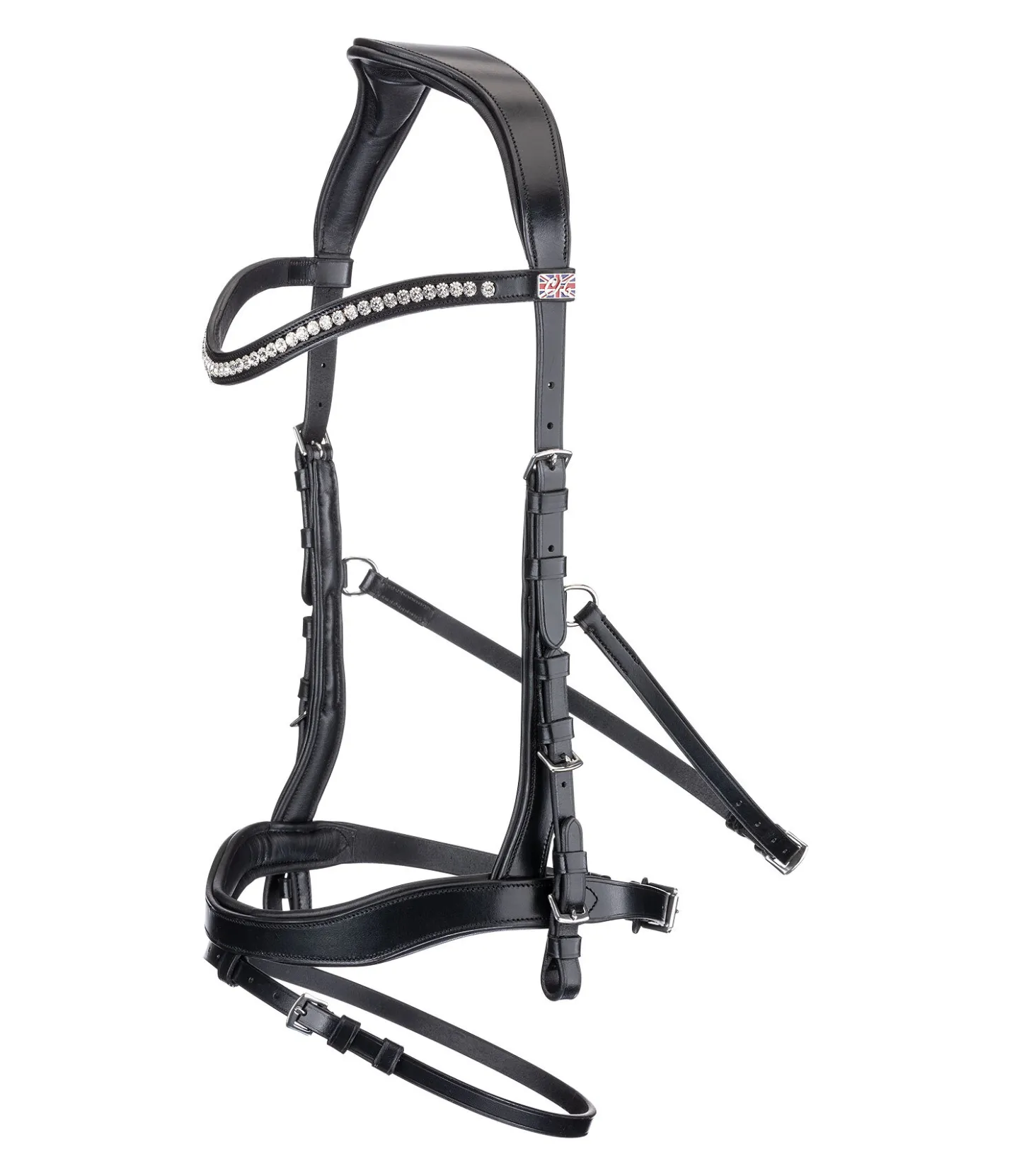 CLARIDGE HOUSE Bridon avec noseband amovible Berlin noir/argenté