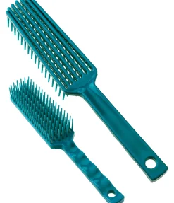 SHOWMASTER Brosse à crins turquoise Clearance