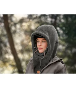 TWIN OAKS Cagoule en polaire Yosemite vert sapin Clearance