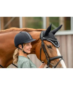KNIGHTSBRIDGE Casque d'équitation Air III Crystal noir Outlet