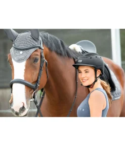 KNIGHTSBRIDGE Casque d'équitation Hybrid II noir New