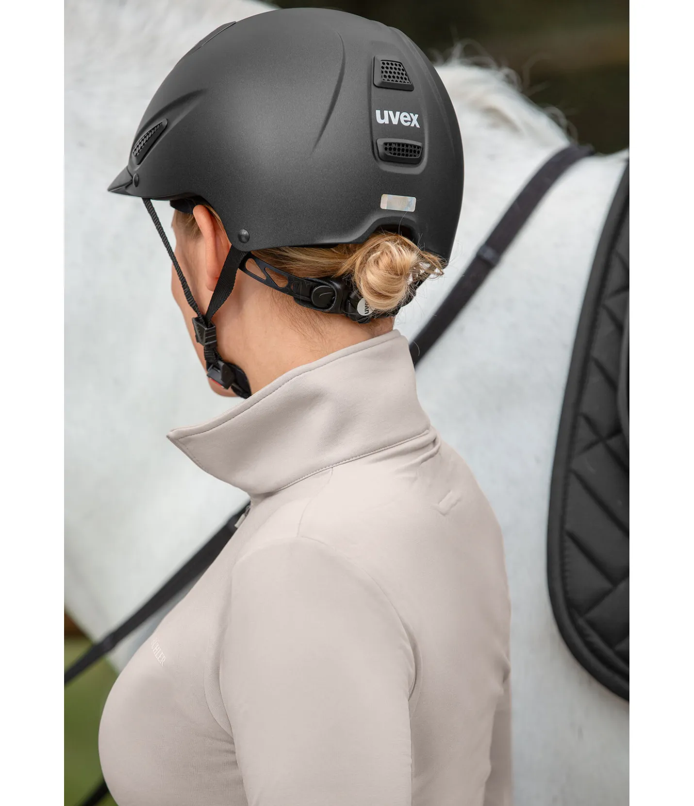 uvex Casque d'équitation perfexxion III noir Clearance