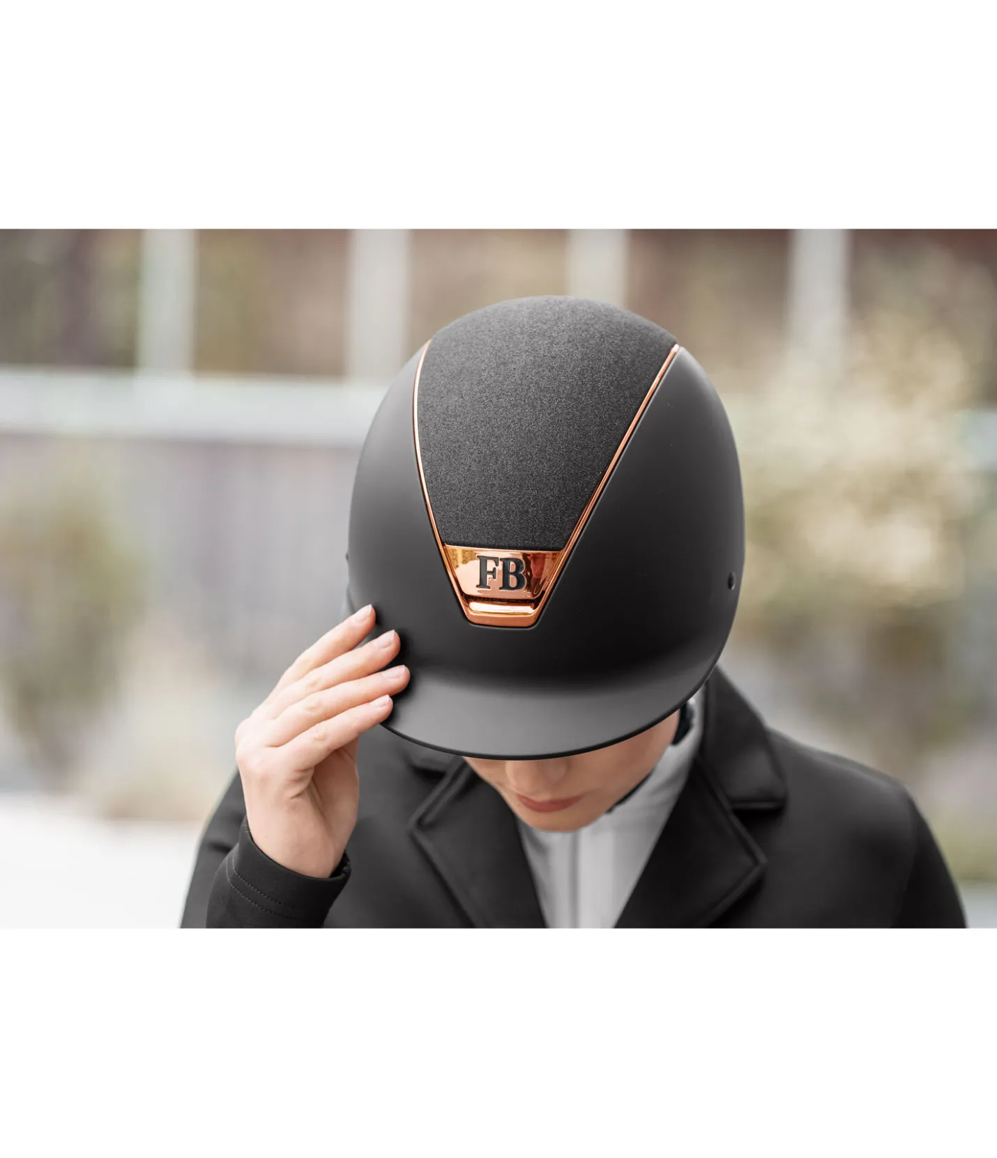 Felix Bühler Casque d'équitation ProNova III Sparkle rose-doré Outlet