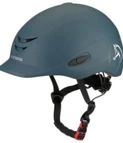 KNIGHTSBRIDGE Casque d'équitation enfant Sunny II Horse Love bleu profond New