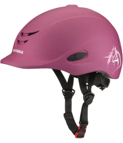 KNIGHTSBRIDGE Casque d'équitation enfant Sunny II Horse Love baie Discount