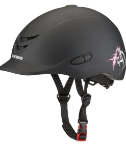 KNIGHTSBRIDGE Casque d'équitation enfant Sunny II Horse Love noir Best