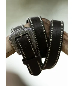 STONEDEEK Ceinture Dots marron foncé Hot