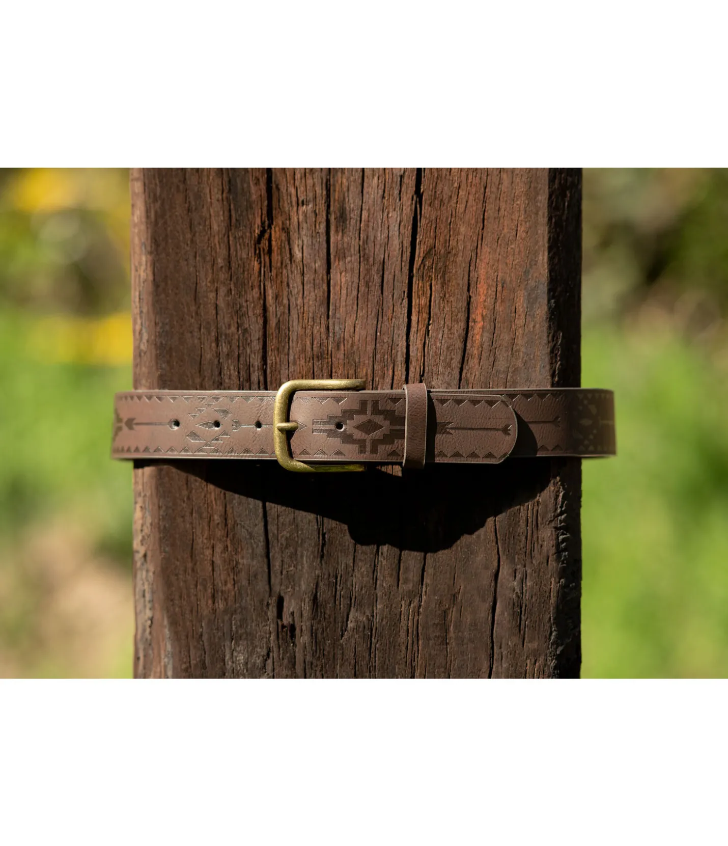 STONEDEEK Ceinture Maya marron foncé Sale