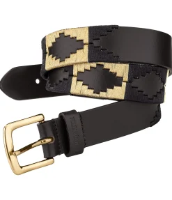 Felix Bühler Ceinture en cuir Camilla brun /doré Best