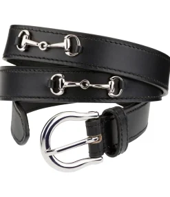 Felix Bühler Ceinture en cuir Celia noir Discount