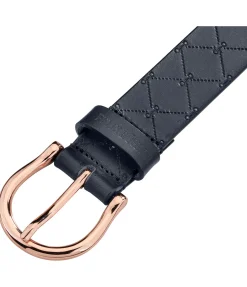 Felix Bühler Ceinture en cuir Micaela navy Clearance