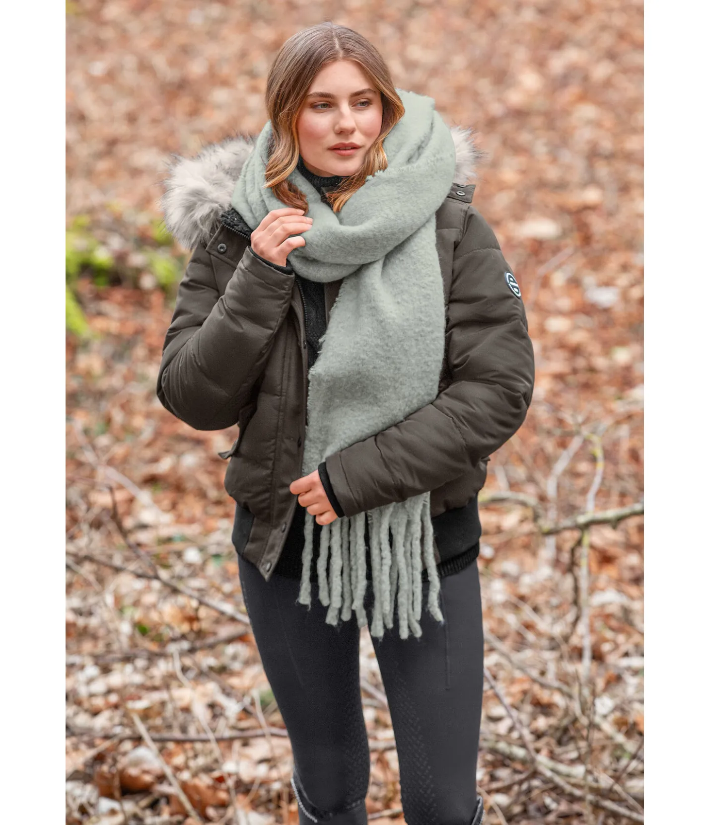 Felix Bühler Écharpe XXL Ida vert pastel Outlet