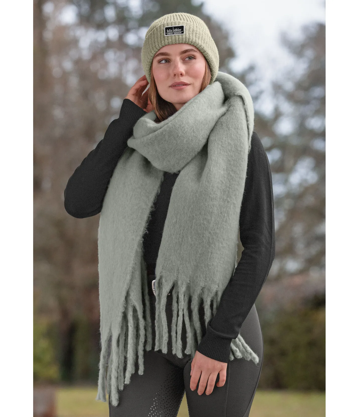 Felix Bühler Écharpe XXL Nova vert pastel Outlet