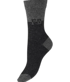 Felix Bühler Chaussettes à base de laine mérinos Ina noir