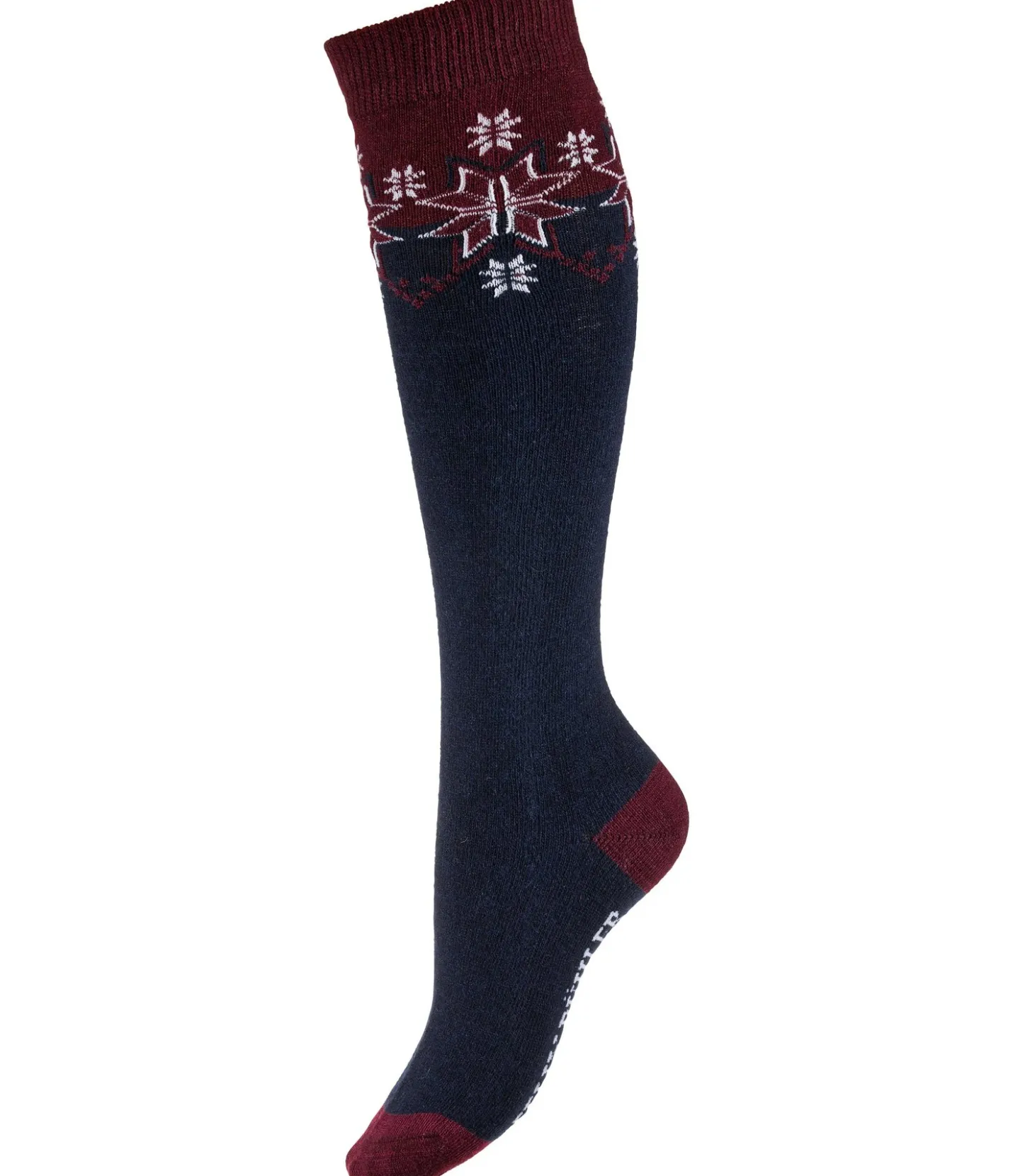 Felix Bühler Chaussettes hautes à base de laine mérinos Malia marine Clearance