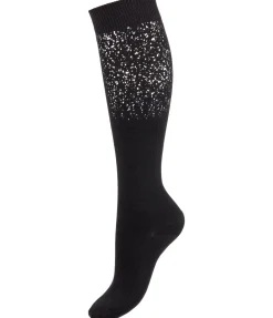 STEEDS Chaussettes hautes Glitzer noir Outlet