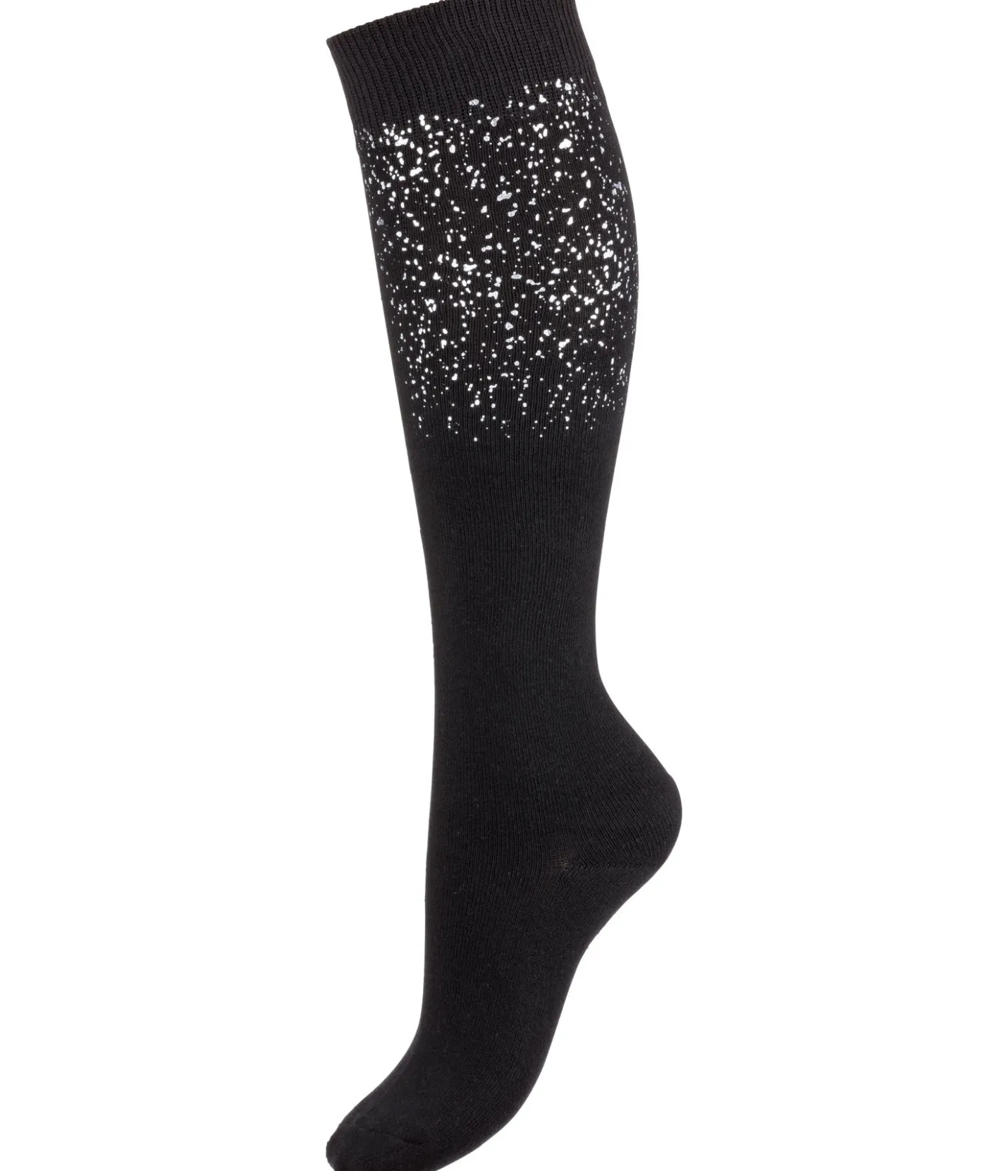 STEEDS Chaussettes hautes Glitzer noir Outlet