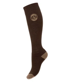 Felix Bühler Chaussettes hautes d'hiver Ivy chocolat noir Discount