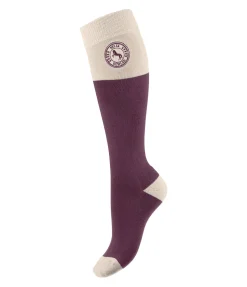 Felix Bühler Chaussettes hautes enfant noir-violet New