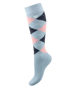 Felix Bühler Chaussettes hautes enfant Caro océan Best