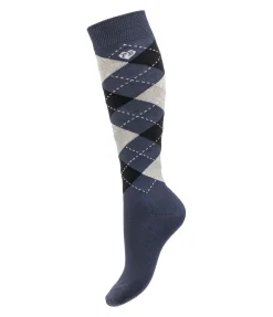 Felix Bühler Chaussettes hautes enfant Caro ciel nuageux Clearance