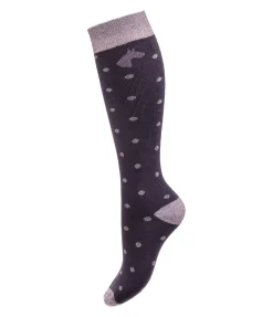 STEEDS Chaussettes hautes enfant Starlit baie noir Clearance