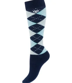 Felix Bühler Chaussettes hautes enfant Caro bleu minuit Hot