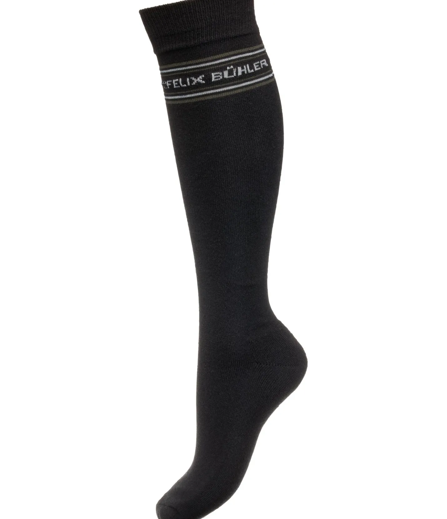 Felix Bühler Chaussettes hautes homme noir Sale
