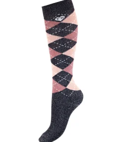 Felix Bühler Chaussettes hautes pailletées enfant Caro marine Sale
