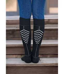 STEEDS Chaussettes mi-hautes réfléchissantes noir Clearance
