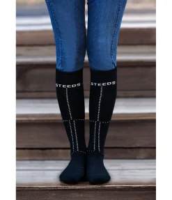 STEEDS Chaussettes mi-hautes réfléchissantes noir Clearance