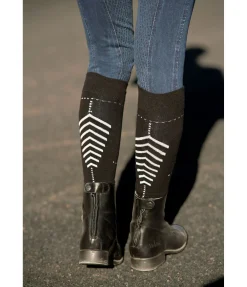 STEEDS Chaussettes mi-hautes réfléchissantes noir Clearance