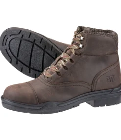 EQUESTRIAN WORK WEAR Chaussures d'écurie ou de travail à coque acier Adventure marron foncé Outlet